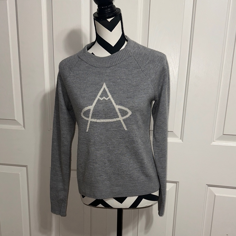 Aether Gray & White Limited Edition Wool Ajax Sweater